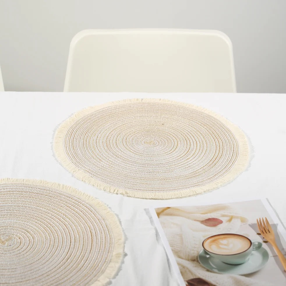 Woven Placemat - Beige