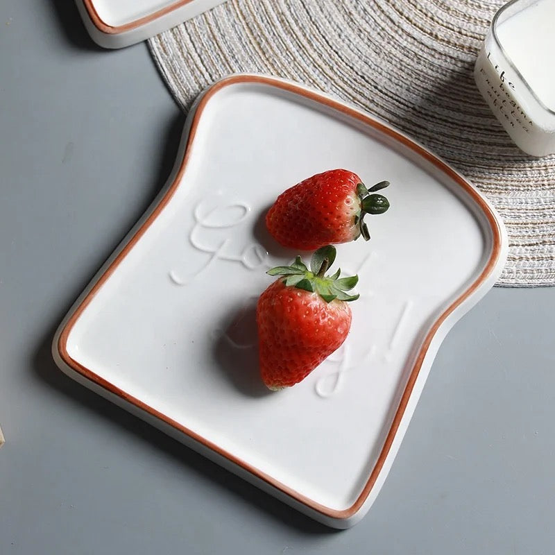 Toast Shape Dessert Plate