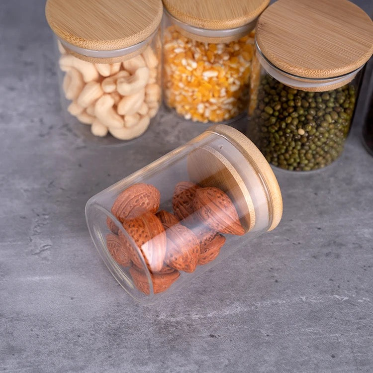 Glass Storage Jars - Set of 12
