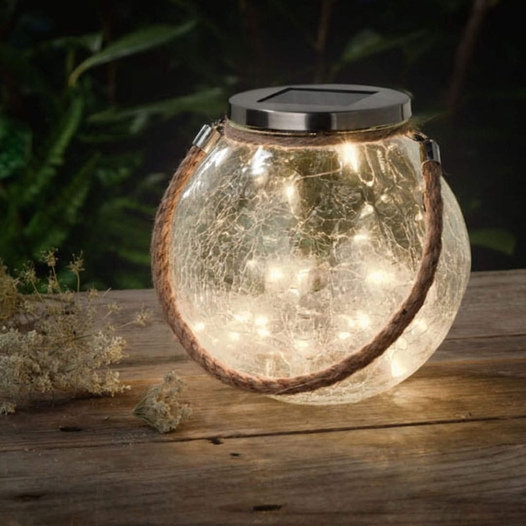 Solar Powered Lamp Jar