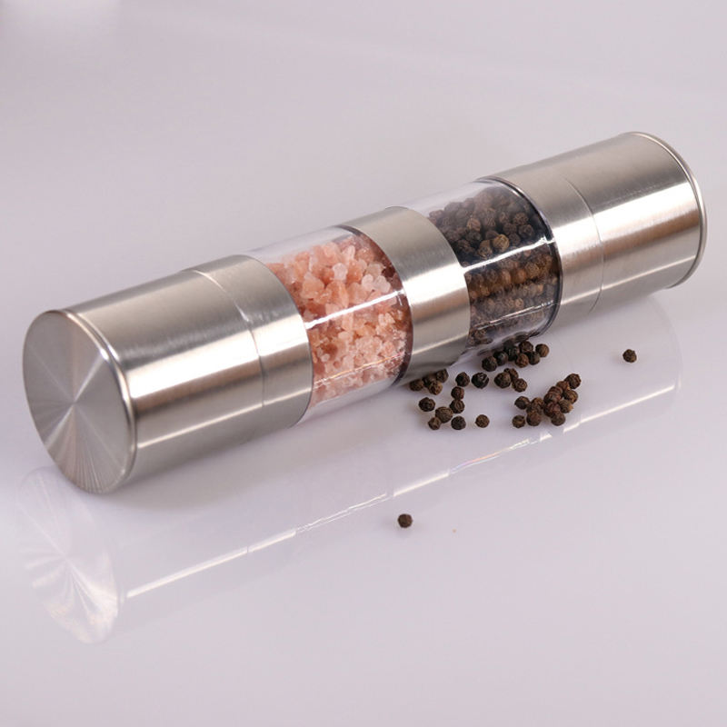 2-in-1 Salt and Pepper Stainless Steel Grinder