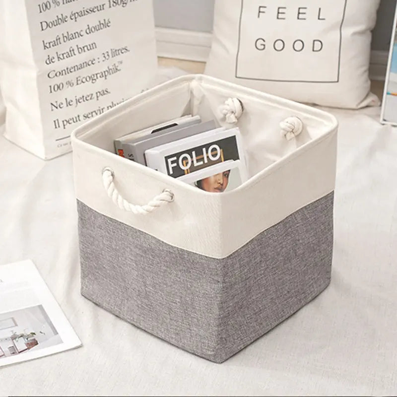 Fabric Laundry Bag- Grey
