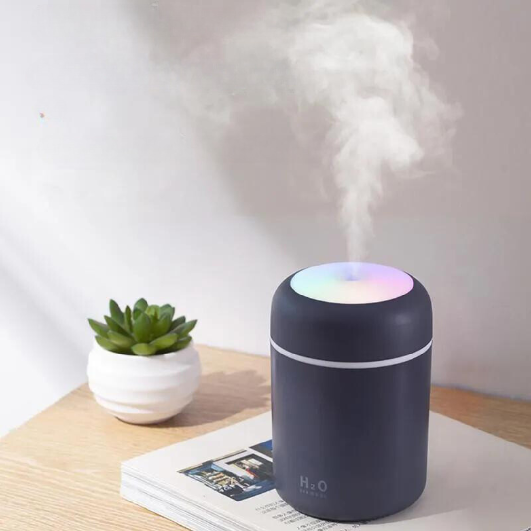 Aroma Humidifier with Led Light - Dark Grey