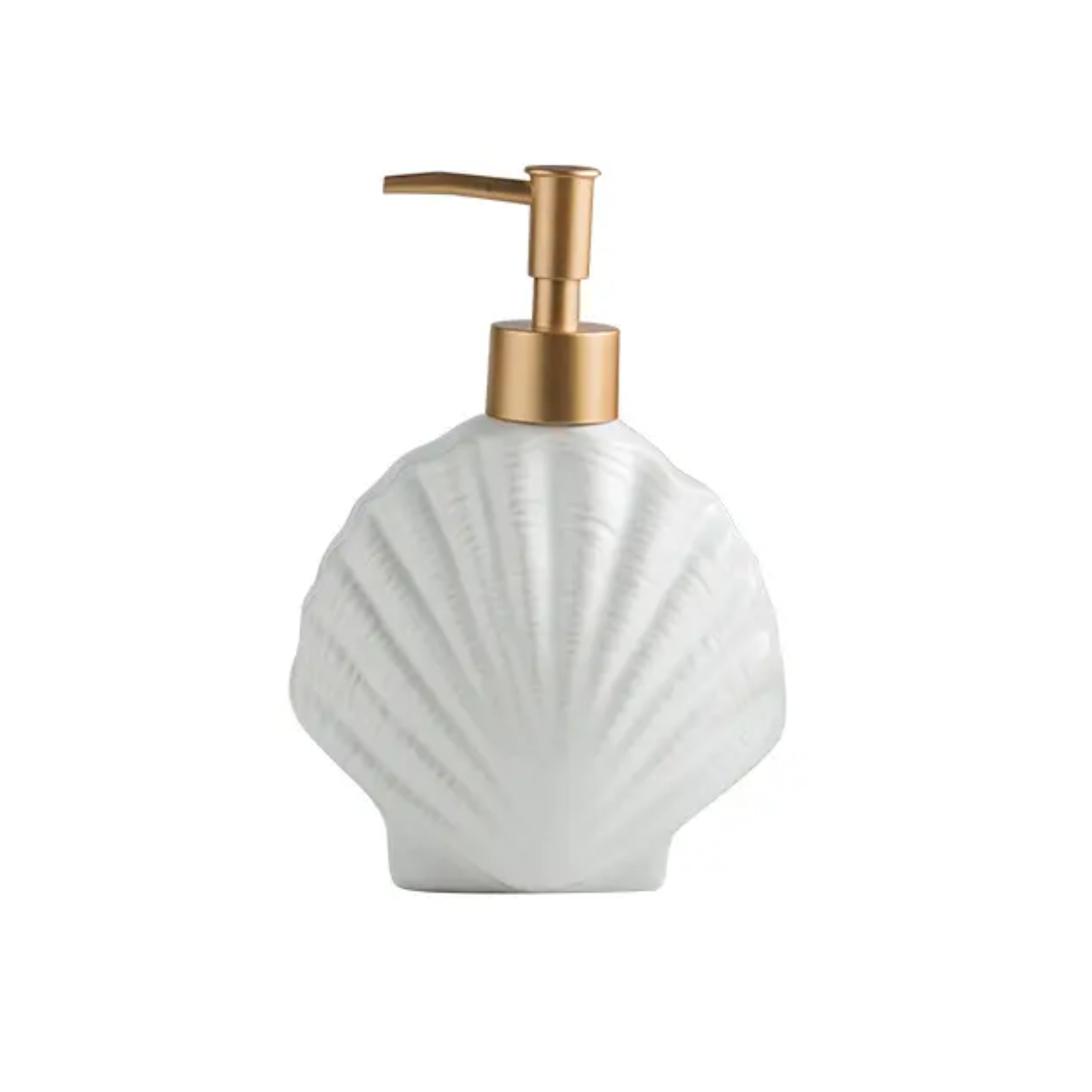 Seashell Ceramic Soap Dispenser
