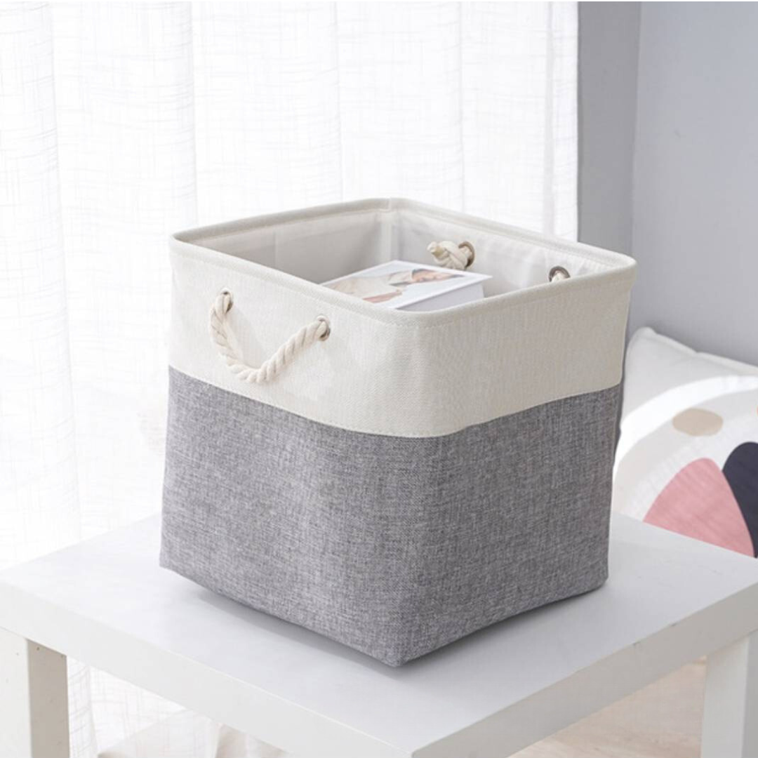 Fabric Laundry Bag- Grey