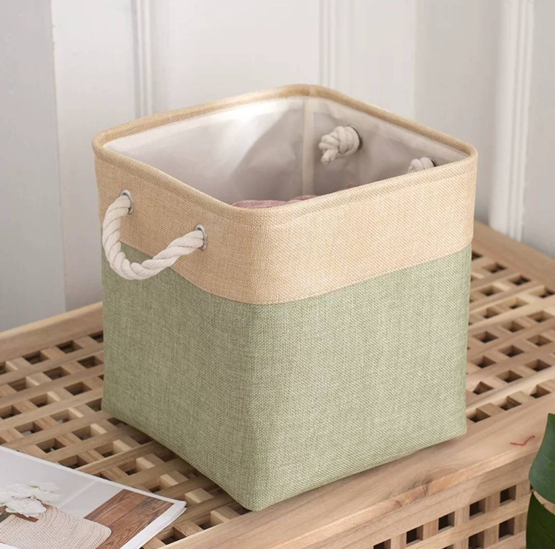 Fabric Laundry Bag - Green