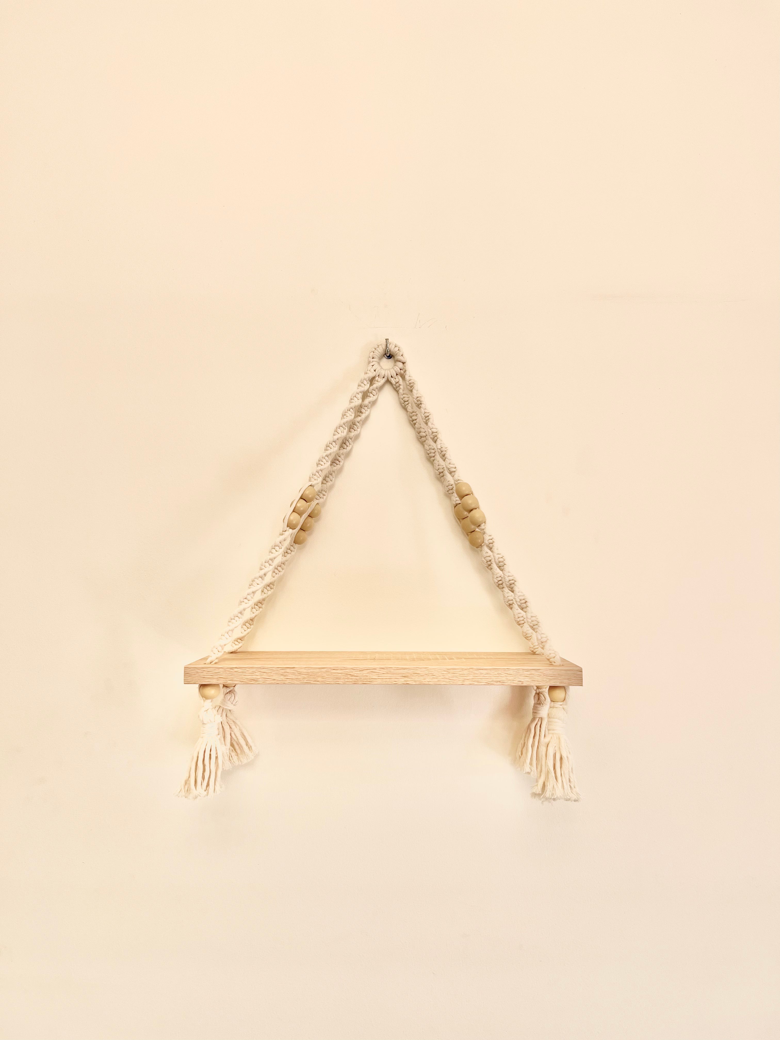 Wall Hanging Shelf - Macrame Design