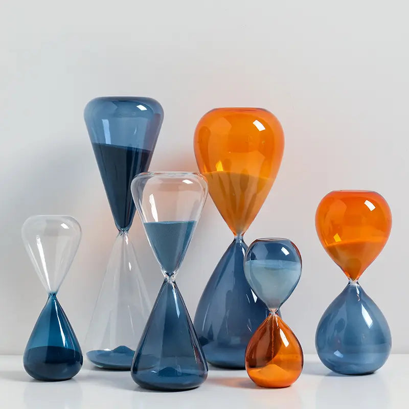 Orange and Blue 30-Minute Hourglass