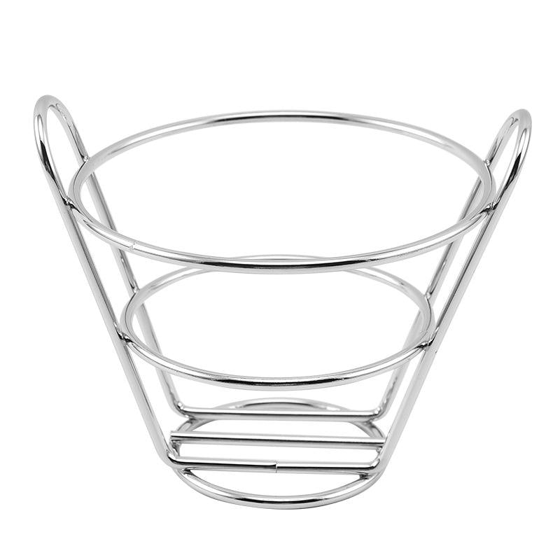 Metal Food Basket - Silver