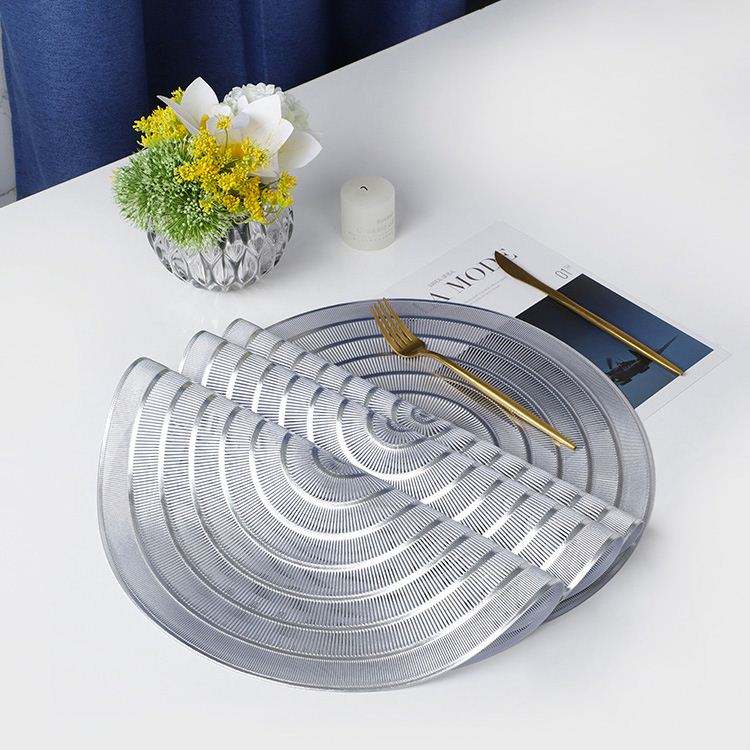 Placemat - Circle Design - Silver