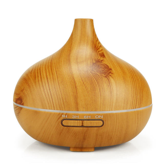 Wood Styled Aroma Humidifier - Light Brown