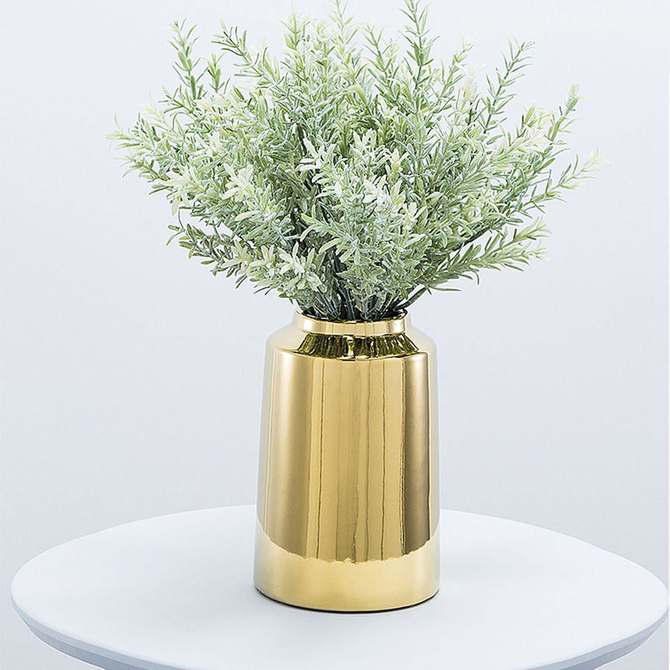 Large Ceramic Vase - Gold