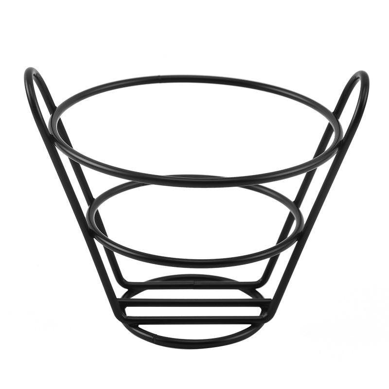 Metal Food Basket - Black