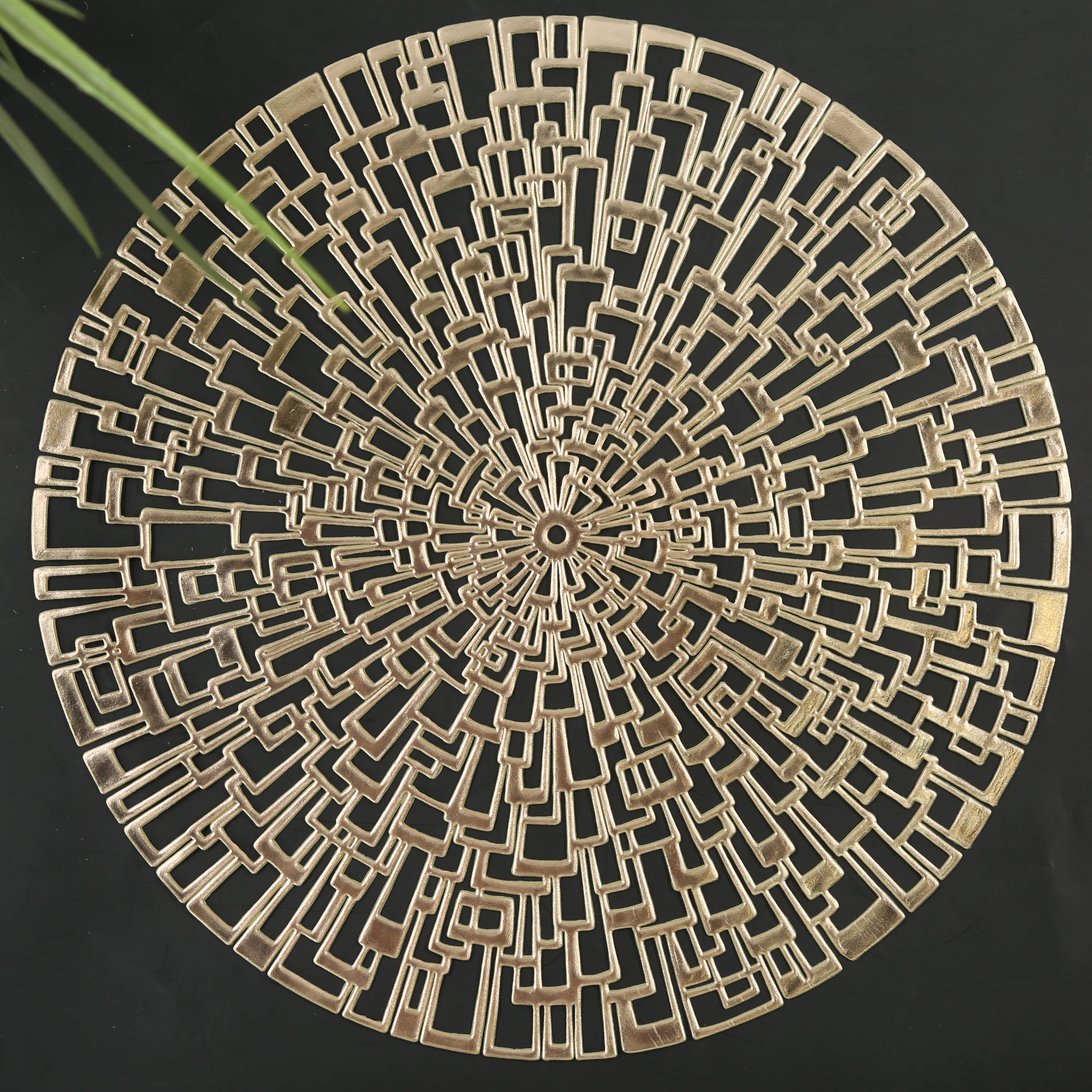 Placemat - Geometric Design - Gold