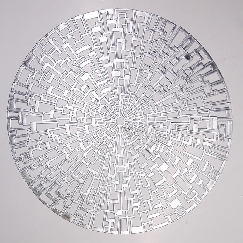 Placemat - Geometric Design - Silver