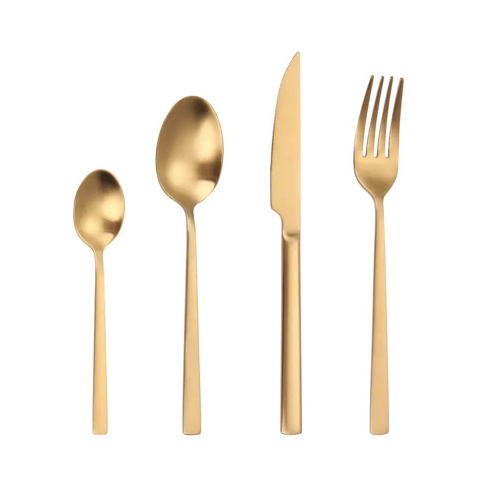 Classic Cutlery Set - Gold