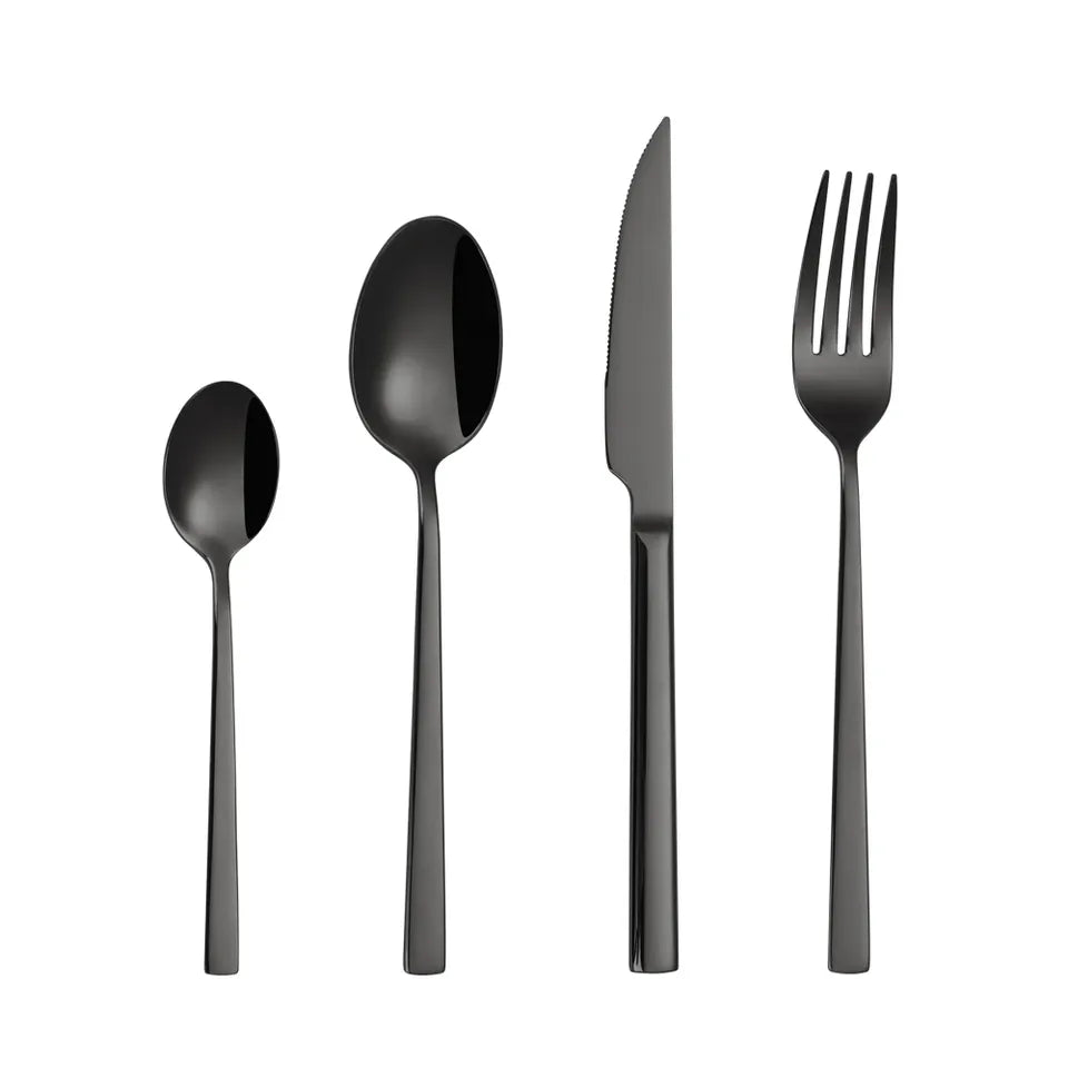 Classic Cutlery Set - Black