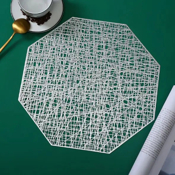 Placemat - Octagon Design - Silver