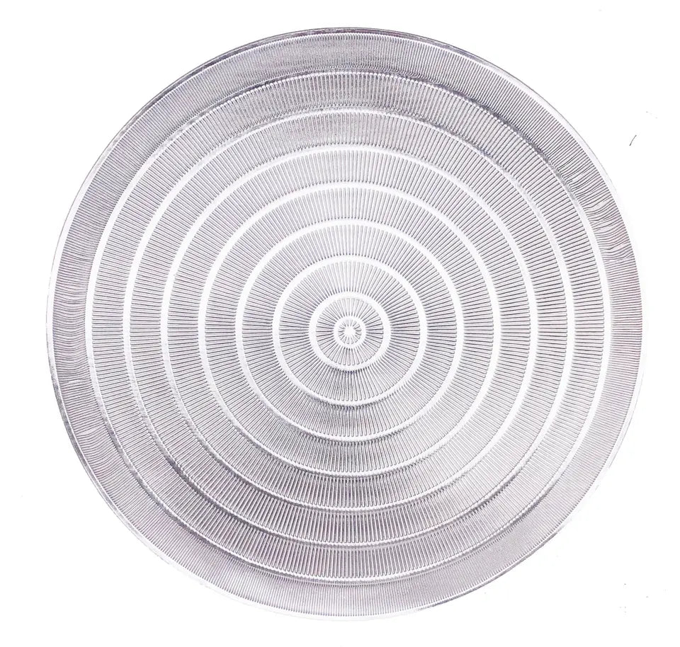 Placemat - Circle Design - Silver