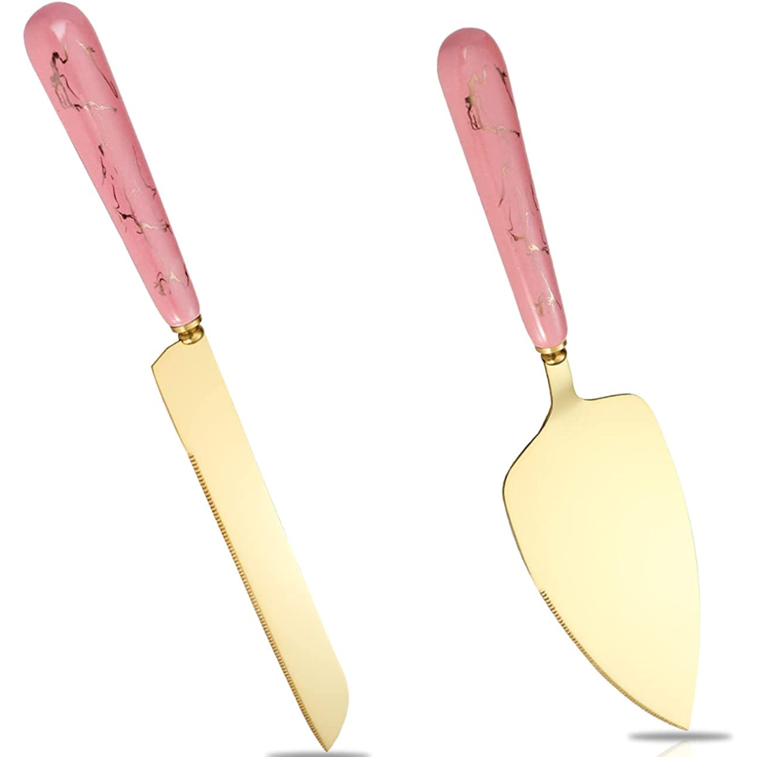 Cake Servers Set - Pink