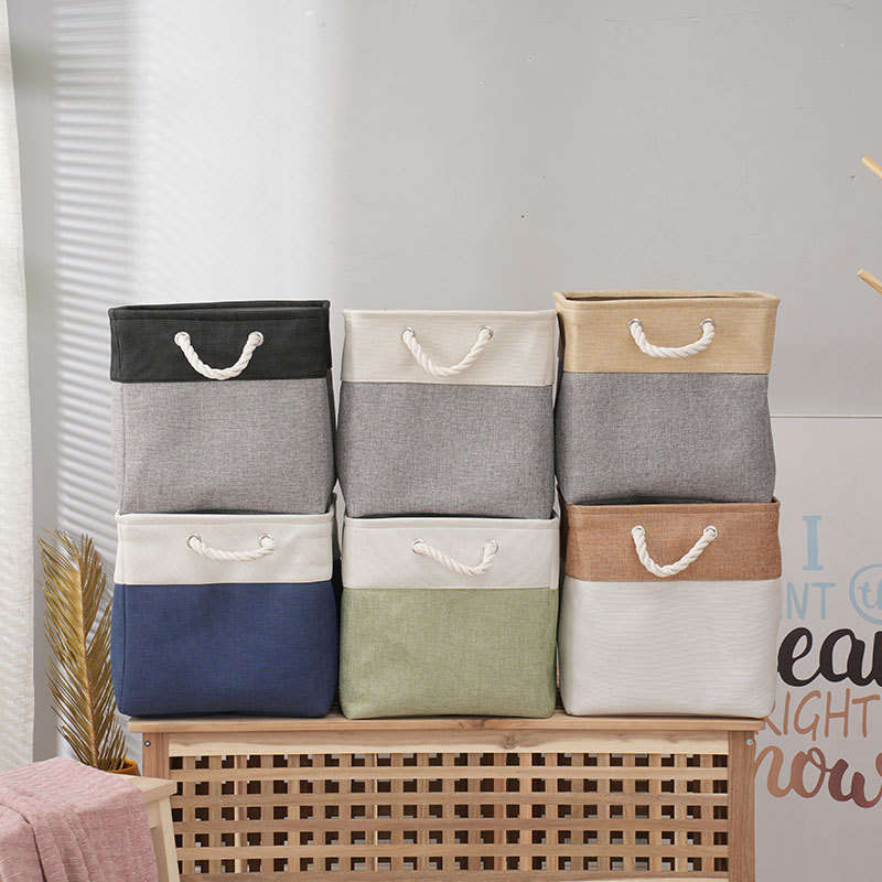 Fabric Laundry Bag- Grey